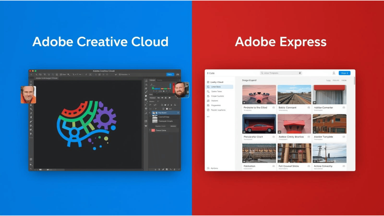 Adobe Creative Cloud vs Adobe Express: Complete 2025 Comparison Guide